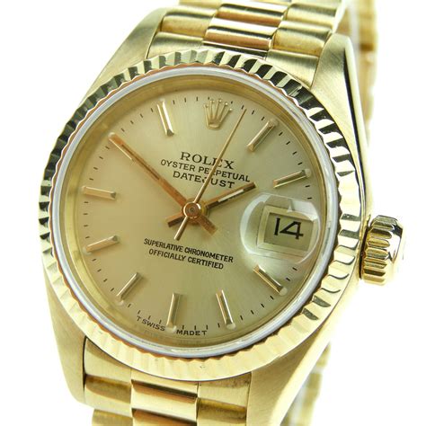 rolex damen gold datejust|rolex all gold datejust.